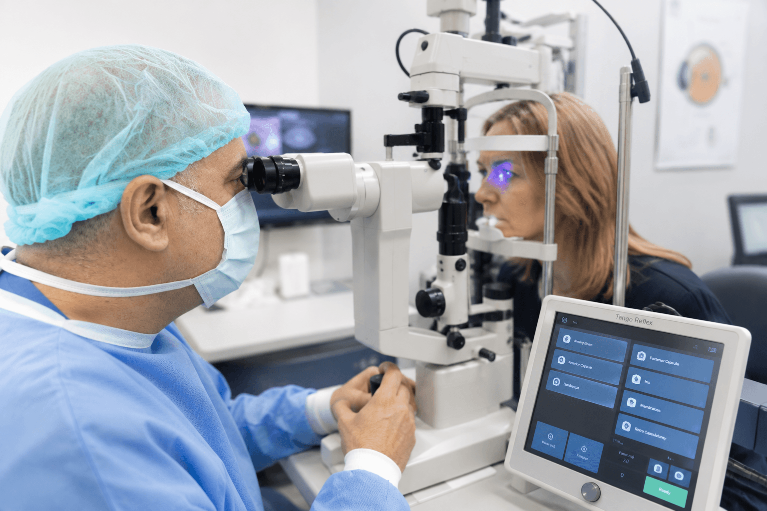 Vitreolysis treatment with YAG laser at X-Vision