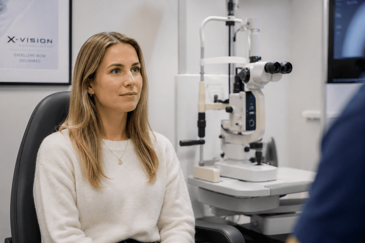 Pre-examination before cross-linking at X-Vision
